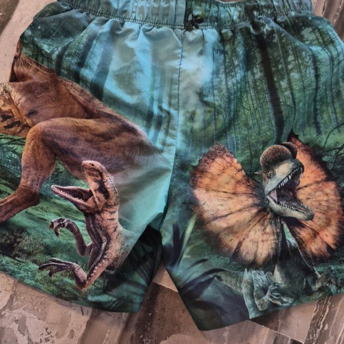 Jurassic World boys' swimwear like new, size 128 cm, green