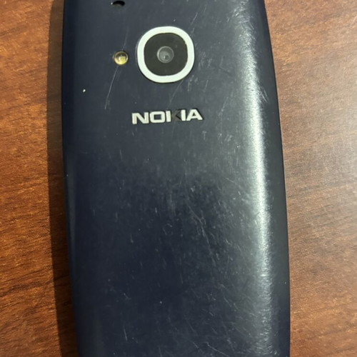 Nokia 3310 used phone with screen needing replacement, blue, Dual SIM