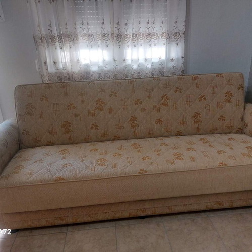 Vintage Efsane sofa bed with springs and storage, like new