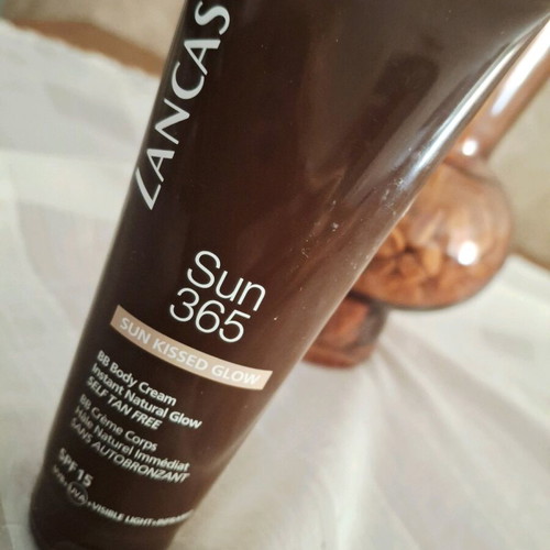 Lancaster BB body cream used with SPF 15 sun protection