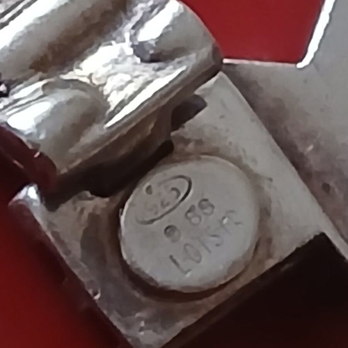 Lousir watch like new, 925 silver with stainless steel case