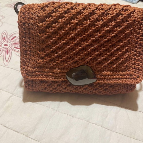 Knitted crossbody bag new, orange