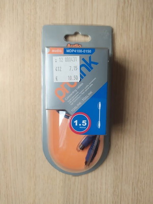 Prolink MDP4100-0150 optical fiber audio cable, 1.5 meters