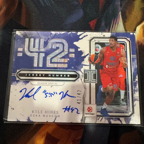 2025-26 Panini Impeccable Euroleague Kyle Hines Auto /42