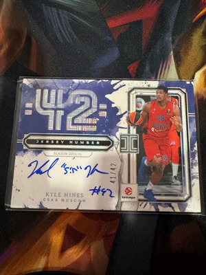 2025-26 Panini Impeccable Euroleague Kyle Hines Auto /42