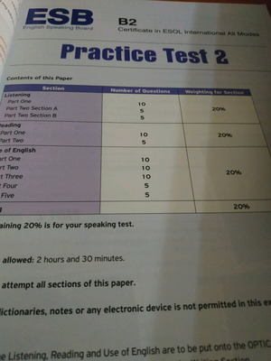 English Book Preparation for ESB B2 like new, Teacher's