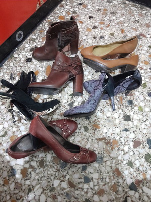 Παπούτσια μεταχειρισμένα, πακέτο 5 ζευγάρια, νούμερο 38