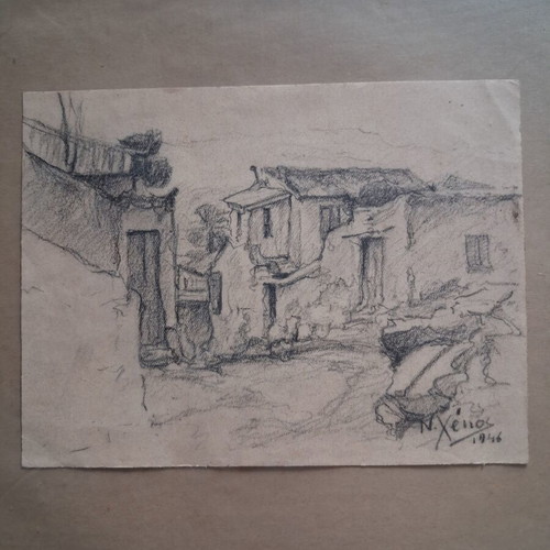 N.Xenos sketch 1946 original