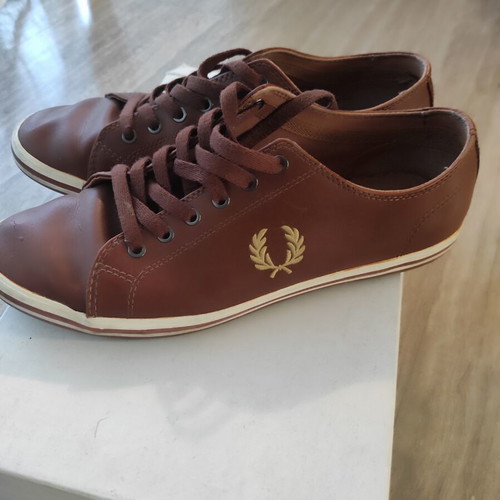 Fred Perry leather casual shoes used, size 40, brown