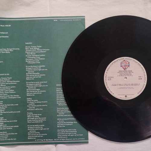 Christopher Cross vinyl record used, 1979, rock