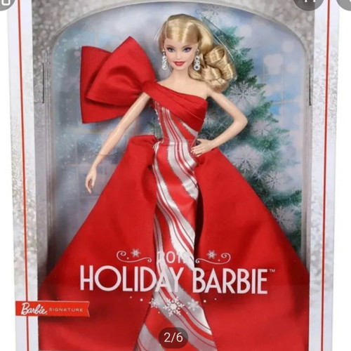 Barbie holiday dress 2019 used Mattel