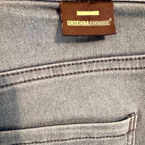 DrDenim jeans elastic L/32 flare like new, classic blue