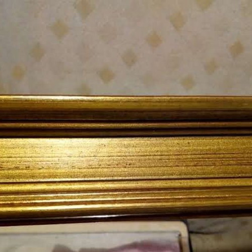 Gold wooden frame 80x100 cm horizontal new