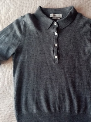 Zara wool polo sweater for 8-9 years like new, grey