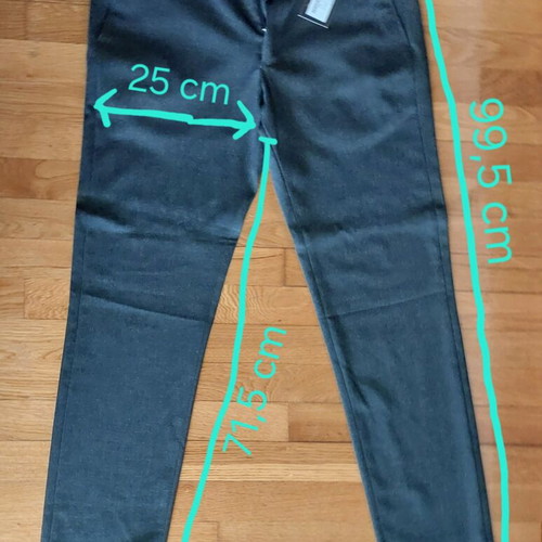 Suit trousers with label no 44 slim gray