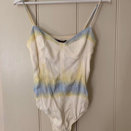 Zara satin bodysuit like new, size XS