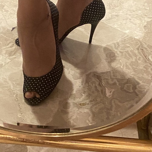 Sagiakos Peep Toe Heels Like New, Black and White, Size 37