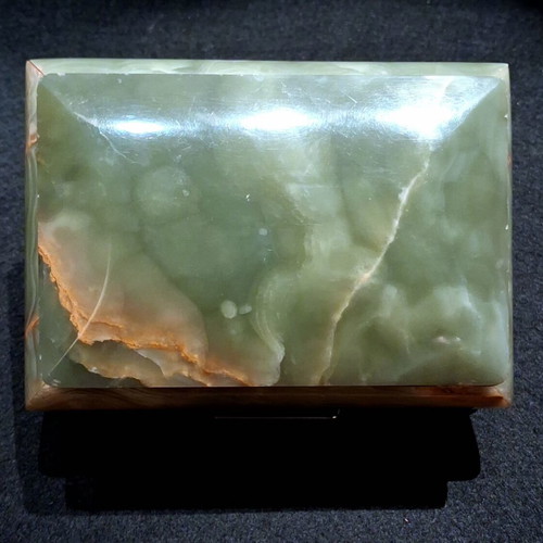 Vintage μπιζουτιέρα green onyx σαν καινούργιο