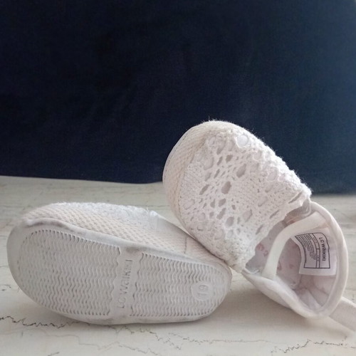 Espadrilles baby shoes used, white, LC Waikiki