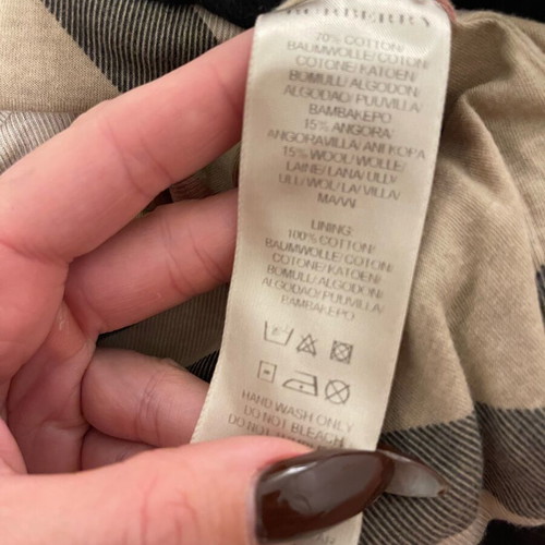 Burberry wool blouse used, black, size XS