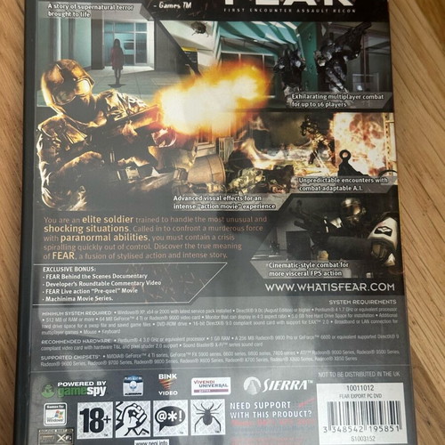 FEAR First Encounter Assault Recon PC like new
