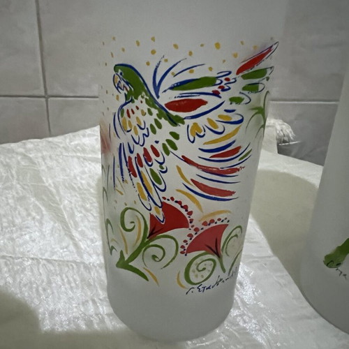 Collectible glasses Giorgos Stathopoulos like new, set of 2
