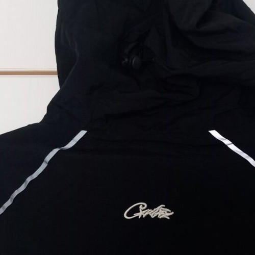 Corteiz Windbreaker black/white jacket, size M