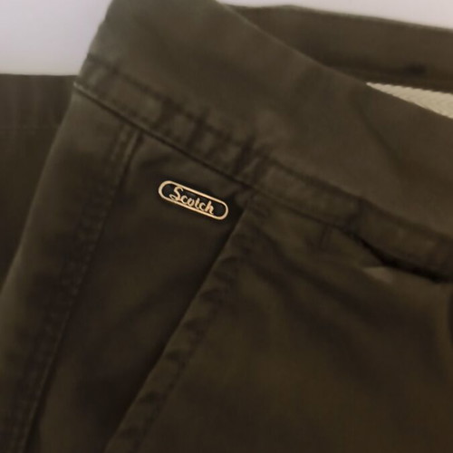 Chino pants Scotch & Soda used, khaki olive green, size M