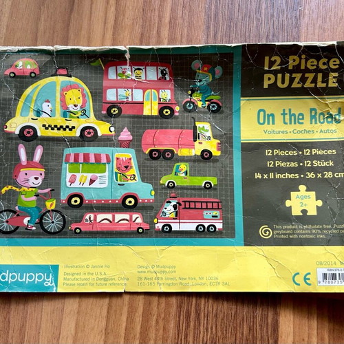 Mudpuppy 12 Piece Puzzle used, for 2+ years