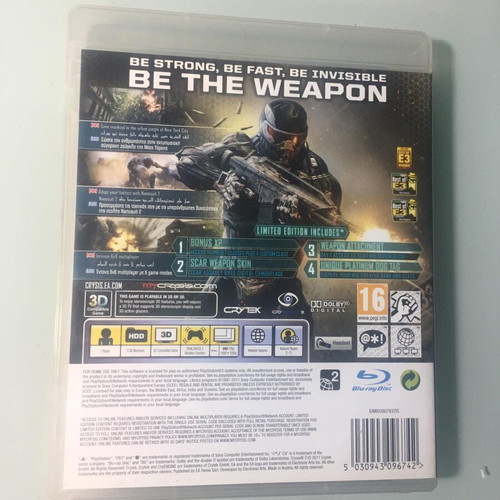 Crysis 2 Limited Edition for Sony PS3 like new