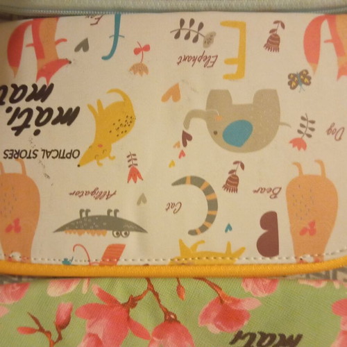 Set of 3 small multicolor toiletry bags
