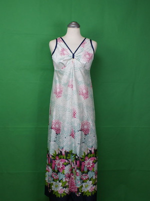 Vintage γυναικεία νυχτικιά λουλούδια 1970s καινούργιο, ελληνικής κατασκευής