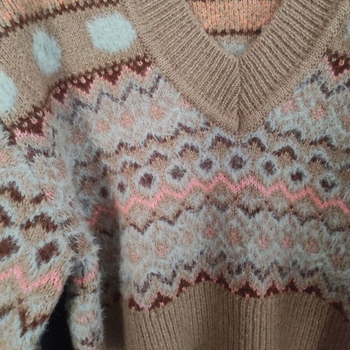 Zara crop sweater new, multicolor, size S/M