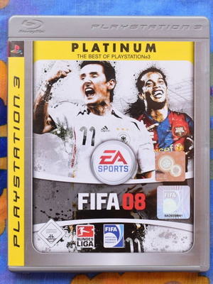Fifa 08 PS3 used, box and manual only, German manual