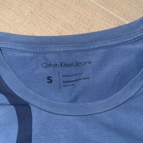 Calvin Klein T-shirt, blue, size S