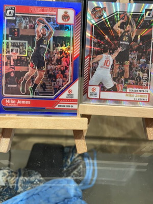Mike James basketball cards new, 2-set Panini Optic and Donruss