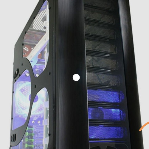 Armor computer case used, aluminum with Plexi Glas