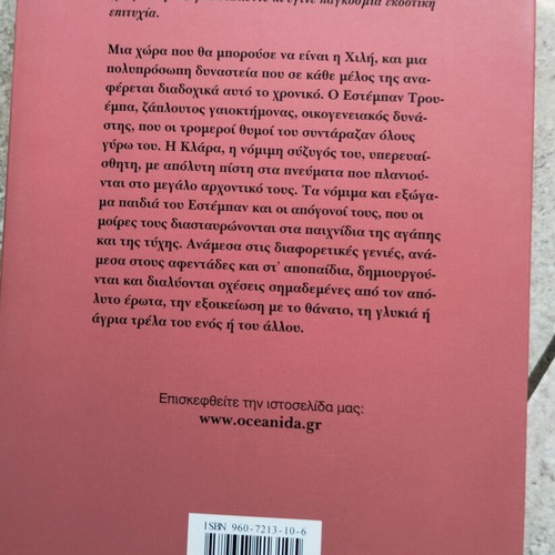 The House of the Spirits like new, Greek edition