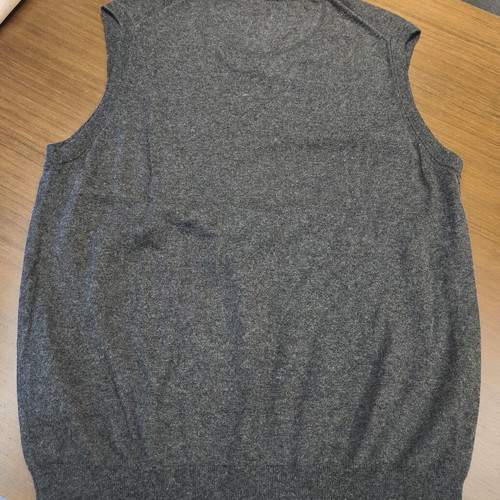 Tommy Hilfiger cotton cashmere sweater vest grey medium like new
