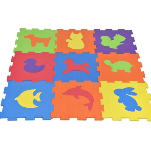 Children's floor puzzle animals like new 31.5x31.5cm 9 pieces