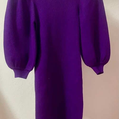 Zara Mindi knitted dress new purple size S