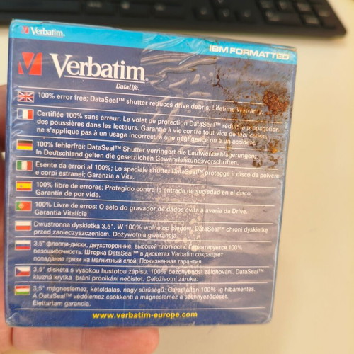 Verbatim MF2HD 3.5'' floppy disks pack of 10 sealed, like new