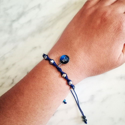 Women's Blue Scorpio Zodiac Bracelet new