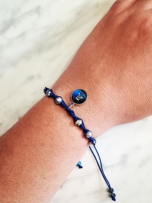 Women's Blue Scorpio Zodiac Bracelet new