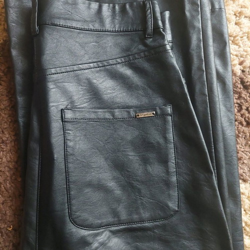 Regalinas leather-look pants black wide like new