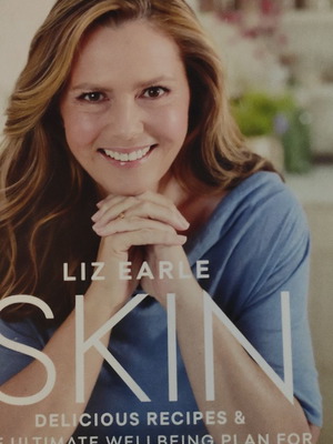 Skin book used by Liz Earle with skin care plan and recipes