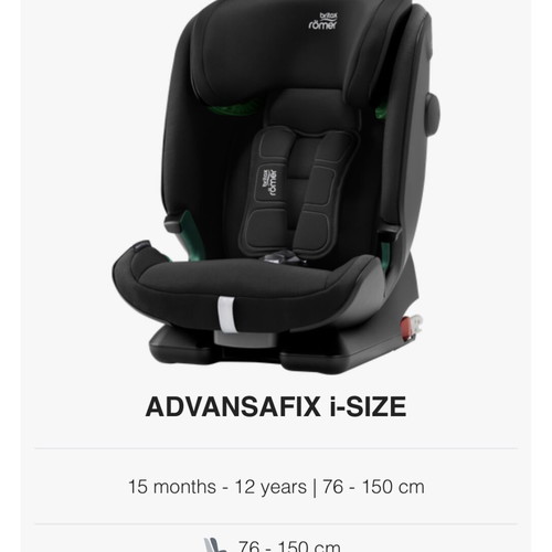 Britax Romer Advansafix i-Size car seat like new