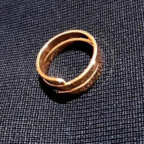 Paris ring pure copper, hammered, handmade