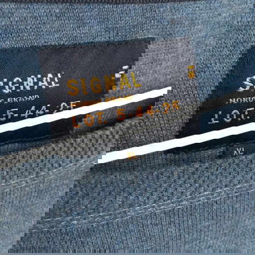 Signal син пуловер XL от 100% органичен памук като нов