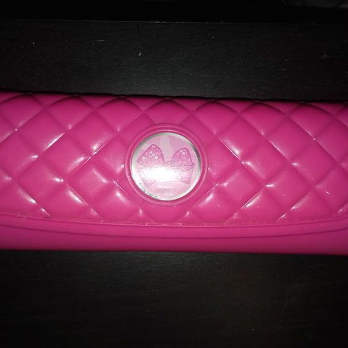 Children's bag cosmetic case used, plastic, pink and red